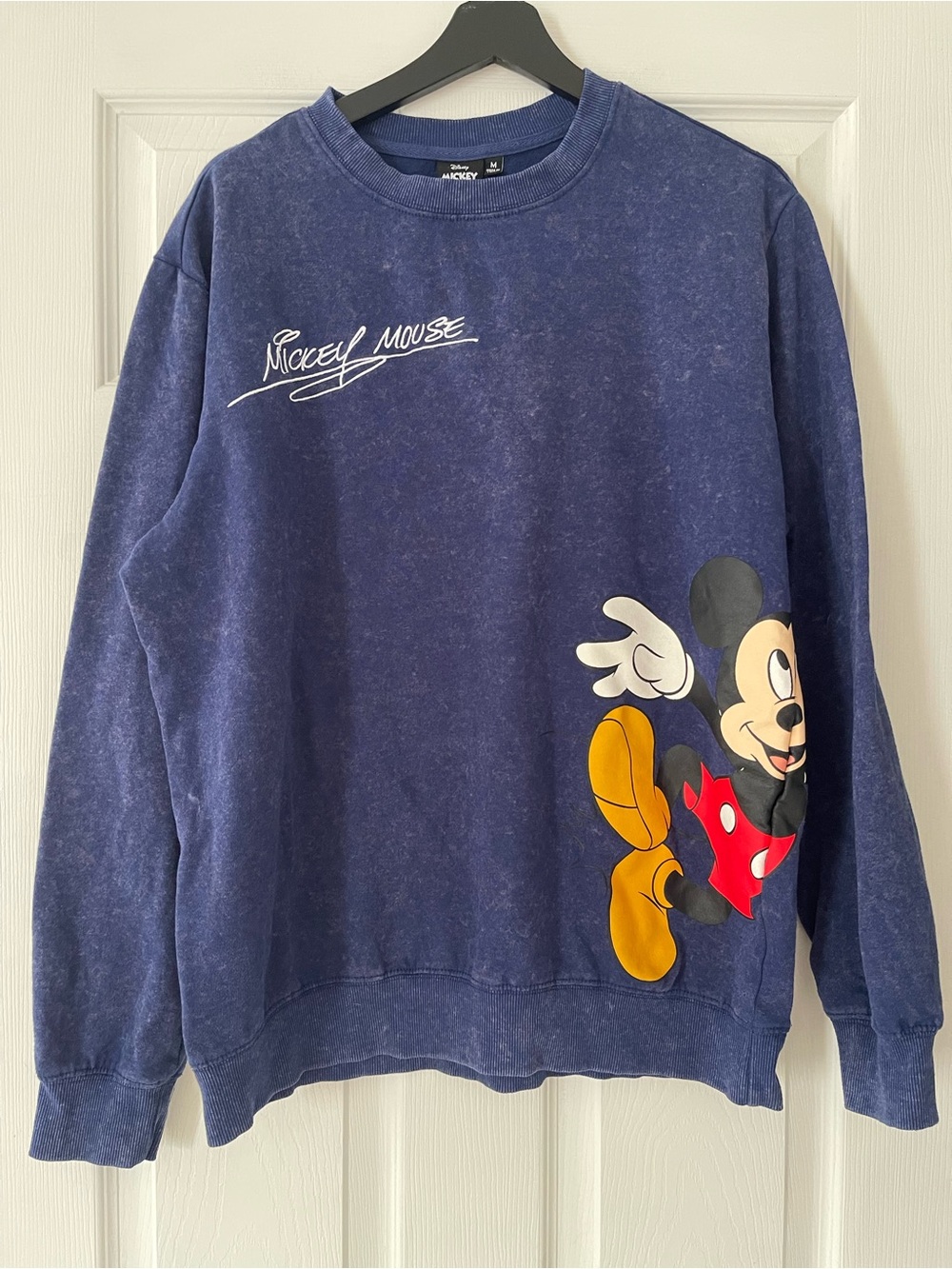 Vintage Disney classic Navy Mickey Mouse Graphic Crewneck Sweatshirt medium